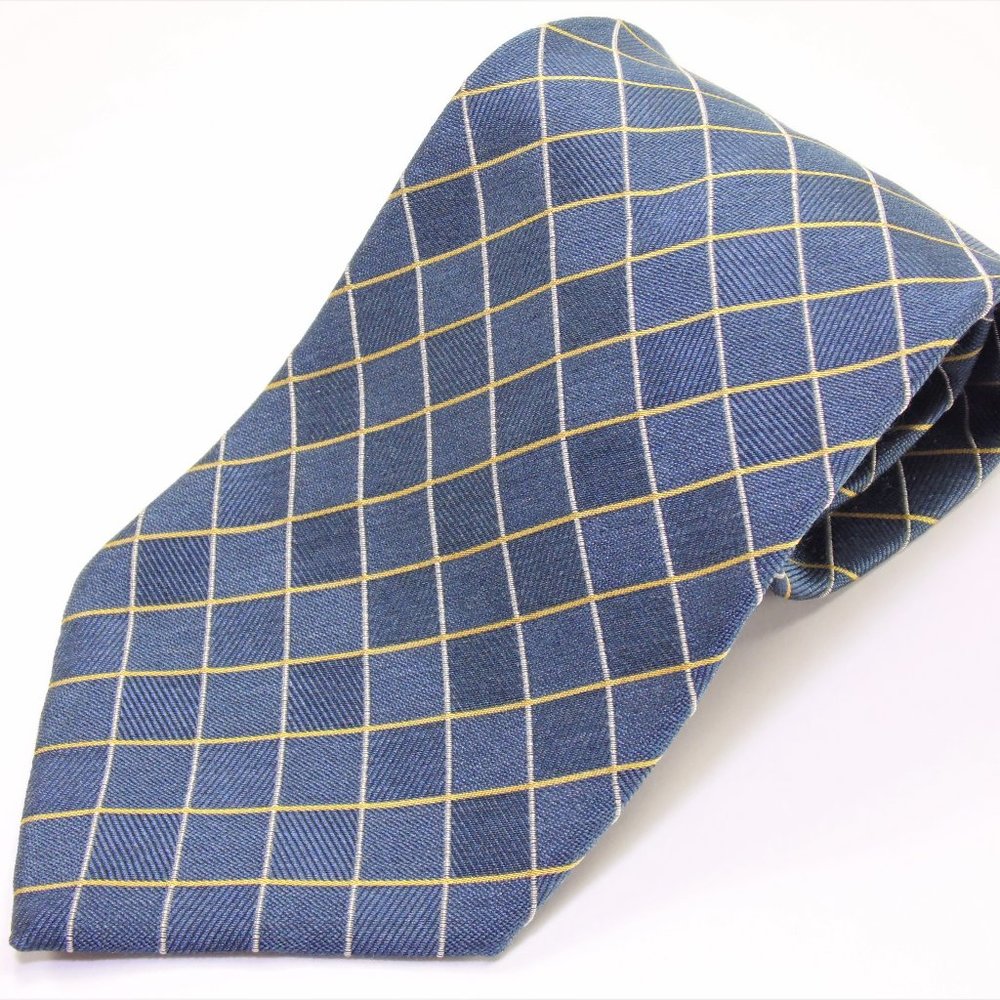 Vintage Ermenegildo Zegna Blue Striped Silk Tie